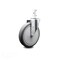 Service Caster 6 Inch Thermoplastic Rubber Wheel Swivel 7/8 Inch Square Stem Caster SCC SCC-SQ20S614-TPRB-78 - alternate 1